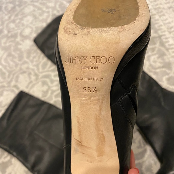 Jimmy Choo Black Leather Giselle boots size 6.5 - Picture 15 of 15